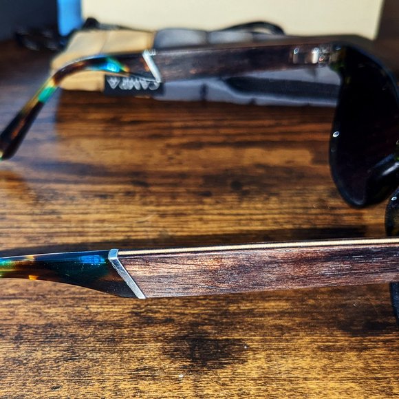 Shwood Eyewear CAMP Cove Sunglasses in Blue Opal main image 7
